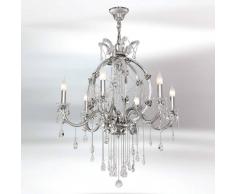 RIPERLamP Valiosa lámpara de araña de cristal Trina 6 brazos