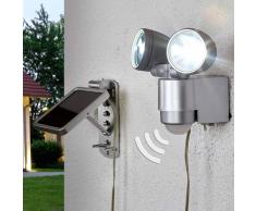 Lampenwelt.com Reflector solar de pared Shira con LED