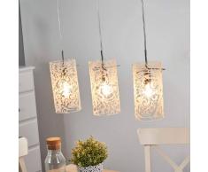 Maytoni Lámpara colgante de cristal Fresh con ornamentos