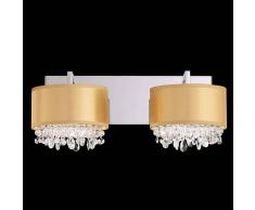 Schonbek Lámpara de pared de cristal Eclyptix de dos llamas
