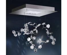 Swarovski Lámpara colgante LED de cristal Crystalon, 39x39cm