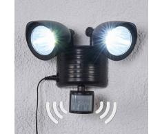 Lampenwelt.com Reflector solar LED de dos llamas Tamar