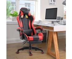 Vinsetto ® Silla Ergonómica Oficina Sillón Gamer Respaldo Alto Giratorio 360°