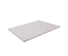 miasuite i sogni italiani Cubrecolchón con Funda Extraíble, Memoria Espuma, Beige, Estilo Francés, 140X200