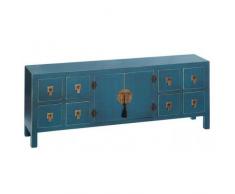 ORIENTAL FEELING Aparador bajo Oriental Azul, Madera contrachapada, 130x50.5x24 cm