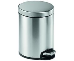 Durable 3400-23 Papelera, Metal, Plata, 5 L