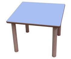 Mobeduc Mesa Infantil Cuadrada 60x60 cm, Azul Lavanda, 60 x 60 cm, Talla 0