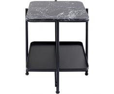 Kare Mesa Auxiliar Bennet 39 x 39 cm Mesas, Metal, Negro, 45x39x39cm