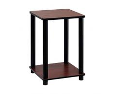 Furinno Mesa Auxiliar Cereza Oscura Contemporáneo