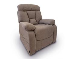 Astan Hogar Sillón Relax con Función Auto-Ayuda (Levanta Personas), Reclinación Eléctrica, Masaje Y Termoterapia. Modelo Space Lift Up AH-AR30320MG, Marrón Grisáceo,