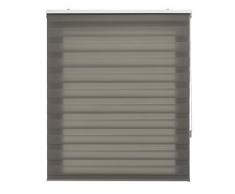 Blindecor Lira Estor Enrollable de Doble Capa, Noche y Día, Gris Antracita, 100 x 180 cm (Ancho x Largo)