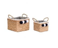 DKD Home Decor Juego de cestas, Estándar