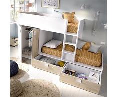 Rimobel Matt Litera, Melamina, Blanco, Doble