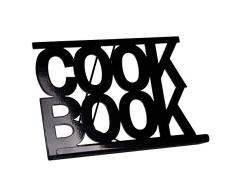Chef Vida Atril para Libro de Cocina, Metal, Negro