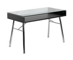 Flash Furniture brettford Escritorio con Tablero de Cristal Templado