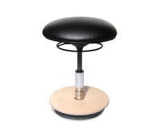 Topstar ST40S10 Sitness 22 - Taburete tapizado Regulable, peana de Madera, Color Negro