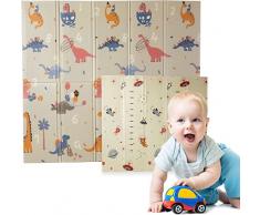 Edibaby, Alfombra Bebe, 1.5cm Grosor, Diseño Infantil, 200 x 180 cm, Acolchada de XPE, Reversible y Plegable, Colchoneta para Niños, para Juegos en el Suelo, Segura y Duradera (Space Edition)