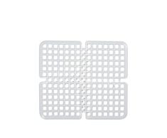 HOME Tecnomat - Alfombra para Fregadero de PVC, Color Blanco, 31 x 35 cm