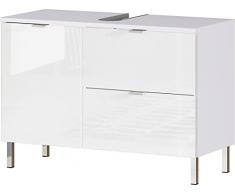 GERMANIA DIE MÖBELMACHER Mueble para Lavabo, Engineered Wood, Blanco, 80 x 56 x 34 cm