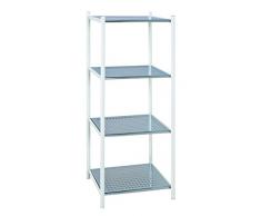 Haku Möbel estante de baño, cromo, 40 x 35 x 103 cm