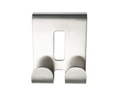 Haceka Selection Chrome Gancho Corto Doble, Acero Inoxidable, Gris, 8.45x2.6x6.5 cm