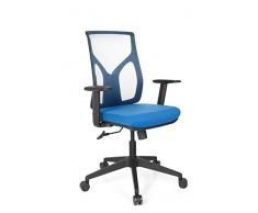 hjh OFFICE Silla de Oficina/Silla giratoria Turan Tejido de Malla Azul