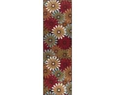Universal Alfombra Floral Camino de transición Accent Alfombra, Multicolor, 229 x 69 cm