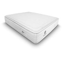 Duérmete Online Premium Colchón Leyre Muelles Ensacados + Visco | Firmeza y Adaptabilidad | Altura 30cm | Tejido Thermoclima, Viscoelástica, Blanco, 150 x 200
