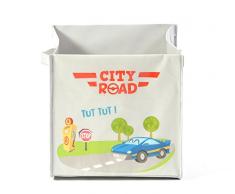 My Note Deco City Road 064588 Toy storage box Independiente Gris caja de juguete y de almacenamiento - Cajas de juguetes y de almacenamiento (Toy storage box, Gris, Independiente, Imagen, Tereftalato de polietileno (PET), City Road)