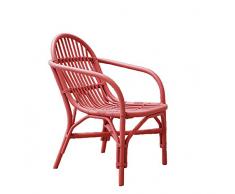 Kenay Home Katy Sillón, Ratán, Coral, 57x69x87cm (Largo, Ancho, Alto)