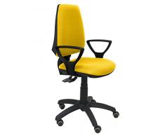 Piqueras y Crespo Elche Silla de Oficina, Tela, Amarillo, 109x46x46 cm