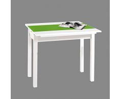 ASTIMESA Mesa de Cocina, Metal, Verde, 90x50cm-extendida 90x90 cms