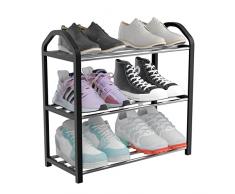Allinside Zapatero de 3 Niveles con Montaje Rápido, sin Necesidad de Herramientas, Almacenamiento de Calzado para Entrada de Casa, Sala de Estar, Pasillo, One Size, V032SRCPST