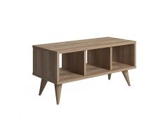 Marca Amazon - Mesa auxiliar Movian Nona, 80 x 35 x 38 cm, roble
