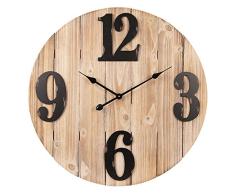 Clayre & Eef 5KL0124 - Reloj de Pared (70 x 5 cm, 1 Pila AA no incluida)