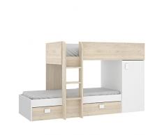Rimobel Move Litera, Melamina, Blanco, Doble