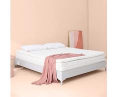 Sweetnight - Topper 160x200cm Funda Colchón Espuma Gel 5cm con Funda Transpirable Funda Colchón Blanca 160x200