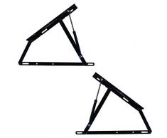 HOGAR24 ES Pack 2 Sistema DE ELEVACIÓN con AMORTIGUADORES para CANAPÉ ABATIBLE. -para canapé de 105 ó 120 cm (1150 Newtons)