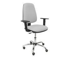 Piqueras y Crespo Socovos Silla de Oficina, Tela, Gris, 116x48x48 cm