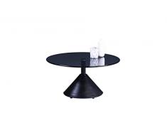 M2 Kollektion Montreal 2 Mesa de Centro, Metal, Black, 80x40x80