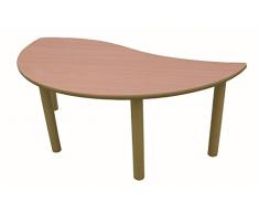 Mobeduc Mesa Infantil semirredonda Onda, 120 x 60 cm, Talla 2