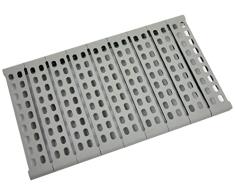 SARO Estantería de Aluminio con Parrillas de plástico, 475 x 798 mm