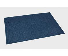 Estores Basic Living Color Vinilo, Azul, 60x90cm, Antideslizante, Alfombra para salón Modernas, Marino