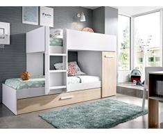Rimobel TOM Litera, Melamina, Blanco, Doble