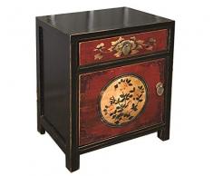 OPIUM OUTLET Mesita de Noche, Madera, Diseño 9, BxTxH: 45x33x55 cm
