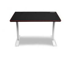 Arozzi Arena Leggero Blanco - Escritorio (Derecho, Rectangular Shape, MDF, Acero, Microfibra, Blanco)