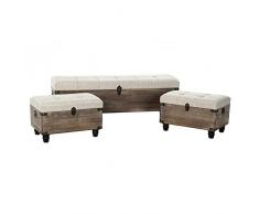 DKD Home Decor Butaca pie de Cama, Estándar