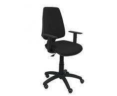 Piqueras y Crespo Elche Silla de Oficina, Tela, Negro, 109x46x46 cm