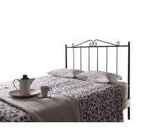 HOGAR24 ES Cabecero de Forja Mod. 211 | Camas de Matrimonio y Juvenil | Fabricado en España | Color Negro | Cama de 90 cm.