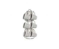 DKD Home Decor Juego de Tazas con Platos, Estándar